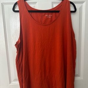 Ava & Viv Women's Vibrant Rust Tank Top